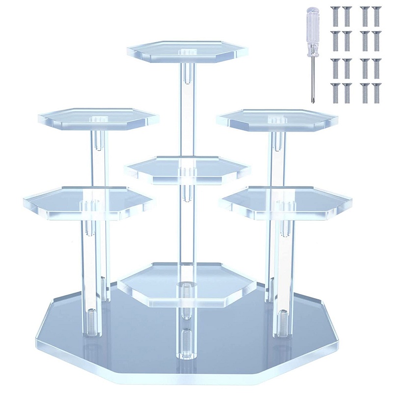 Perfume Fragrance Holder - Espositore in acrilico trasparente a 7