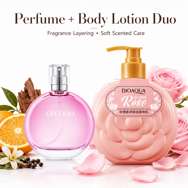 Perfume Fragrance Lotion - Set Profumo Donna GECOMO 50ml +