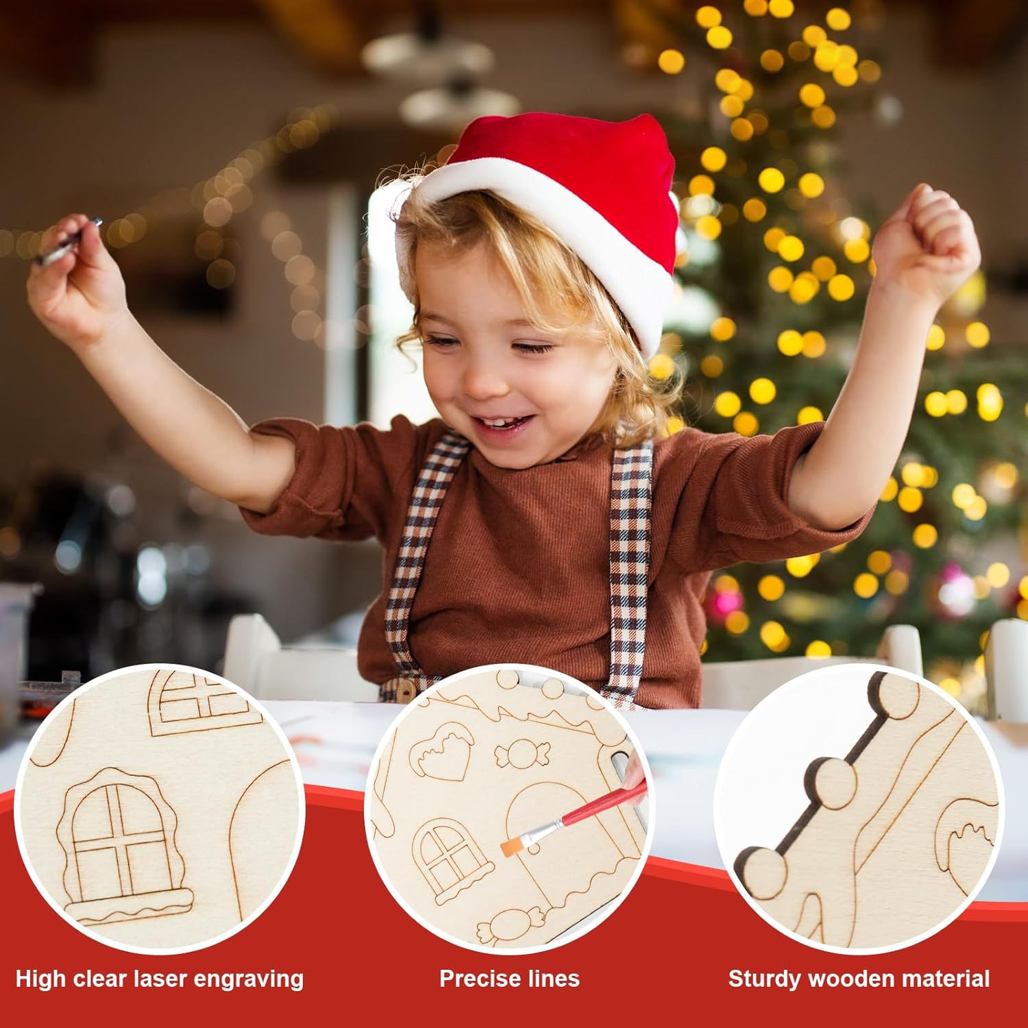 6 set di ornamenti natalizi in - Oud Wood Chip recensione e prezzo
